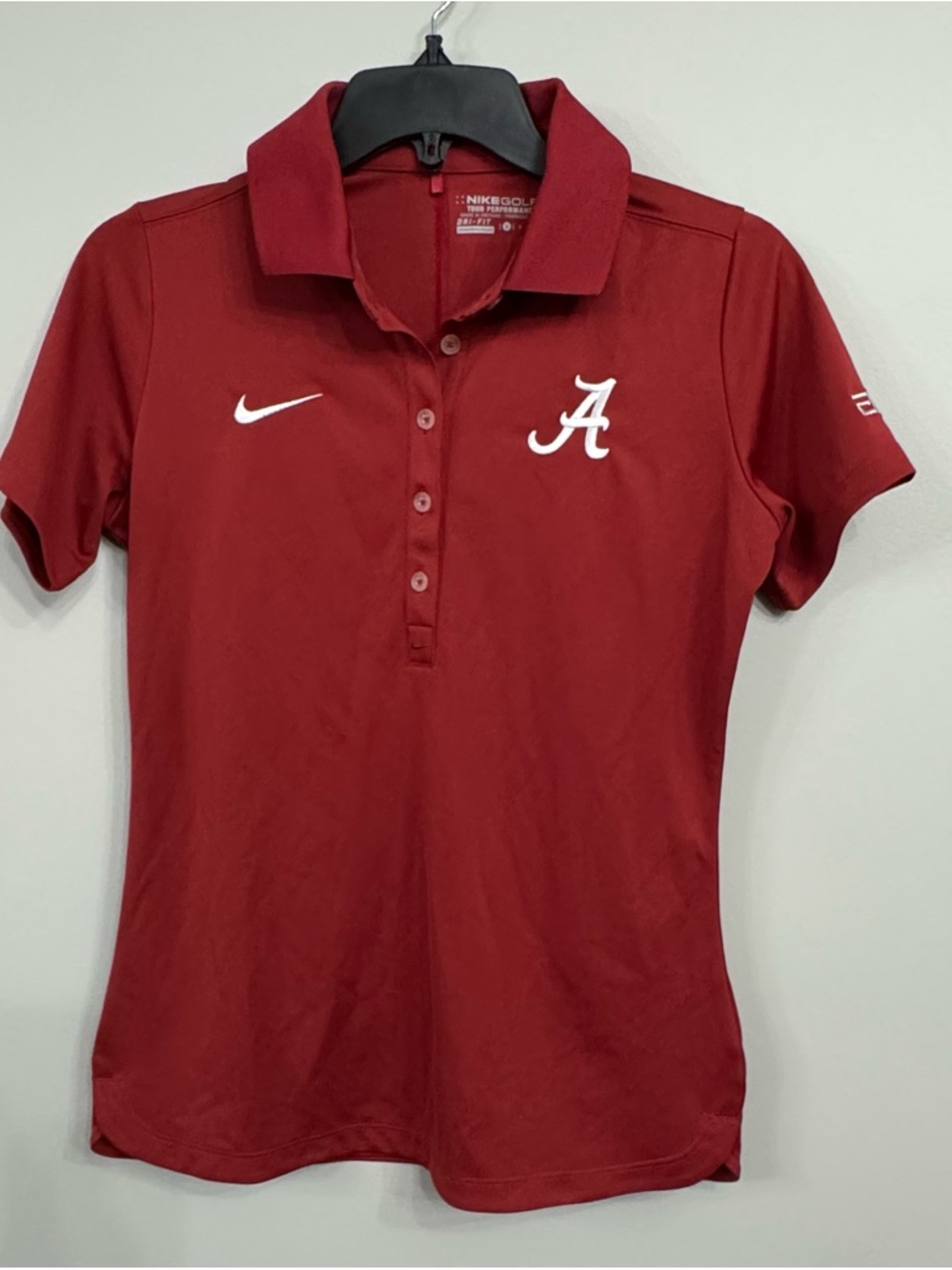 Alabama Crimson Tide Women's Nike Golf Elite Dri Fit  Crimson Polo Shirt  Small